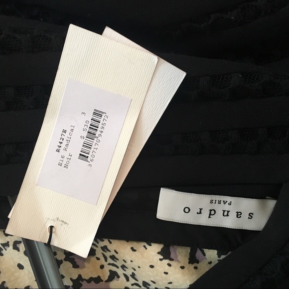 🏷 NWT Sandro Paris Radical Dress in black - Picture 6 of 8